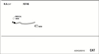 Zestaw tłumików, kompletny układ wydechowy - WALKER ADK026916