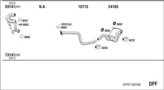 Zestaw tłumików, kompletny układ wydechowy - WALKER OPK132538
