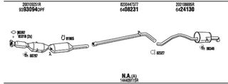 Zestaw tłumików, kompletny układ wydechowy - WALKER REK005859A