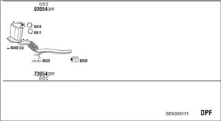 Zestaw tłumików, kompletny układ wydechowy - WALKER SEK028171