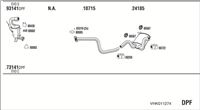 Zestaw tłumików, kompletny układ wydechowy - WALKER VHK011274