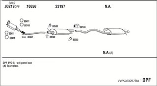 Zestaw tłumików, kompletny układ wydechowy - WALKER VWK023267BA